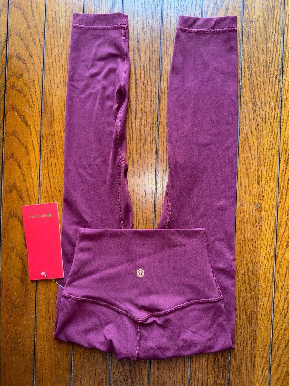 Lululemon Align High Rise 25” NY, Burgundy Bay Size 0 NWT